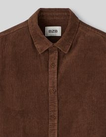 Chemise droite en velours