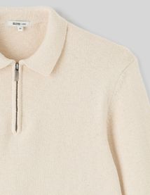 Pull col polo zippé