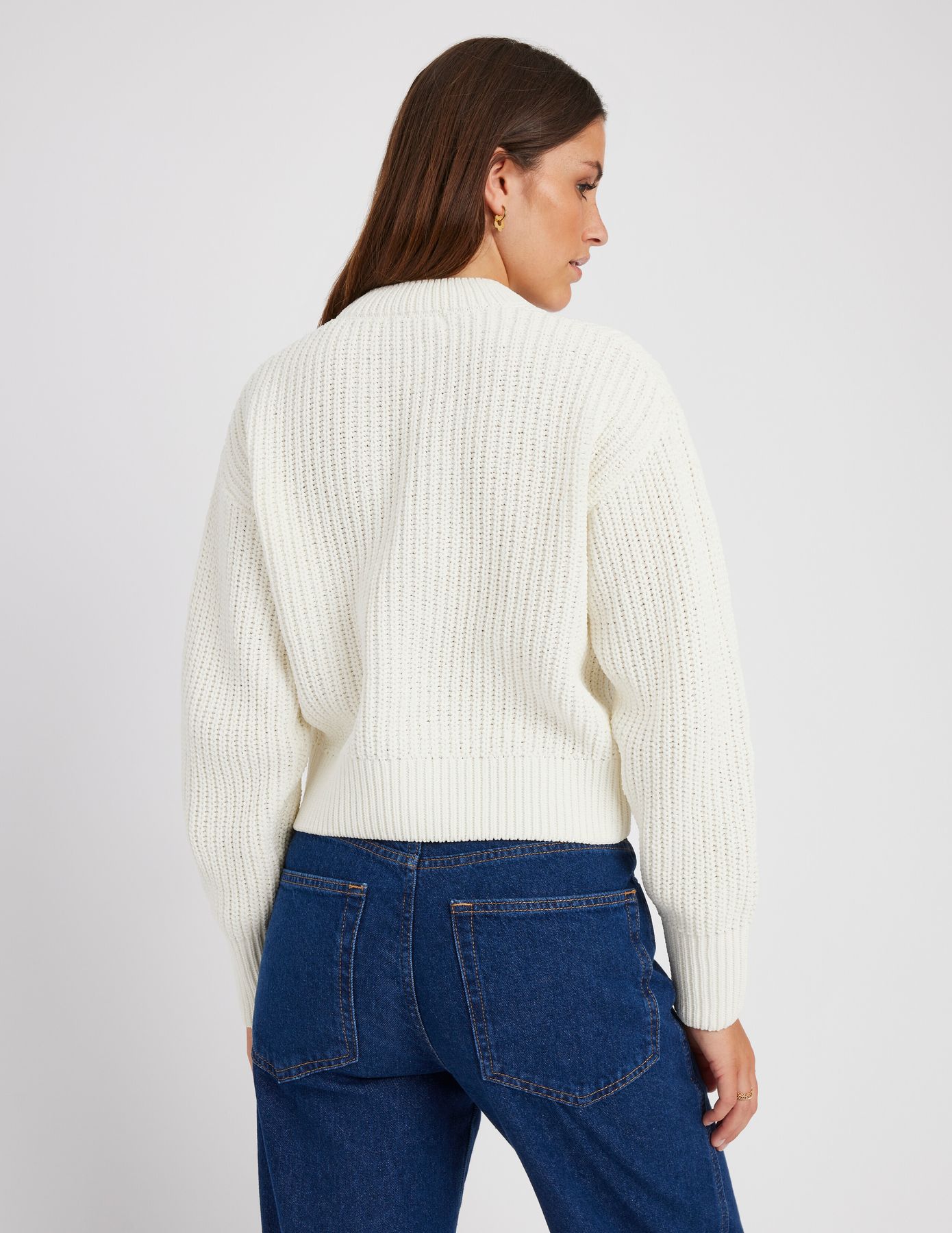 Pull col rond en maille