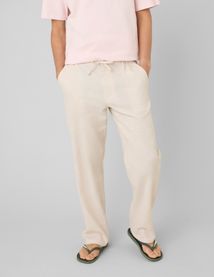Pantalon de ville fluide viscose lin