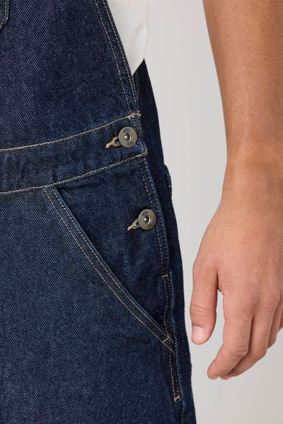 Salopette en jean brut