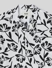 Chemisette imprim&eacute;e fluide