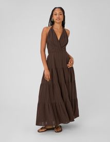 Robe longue dos nu