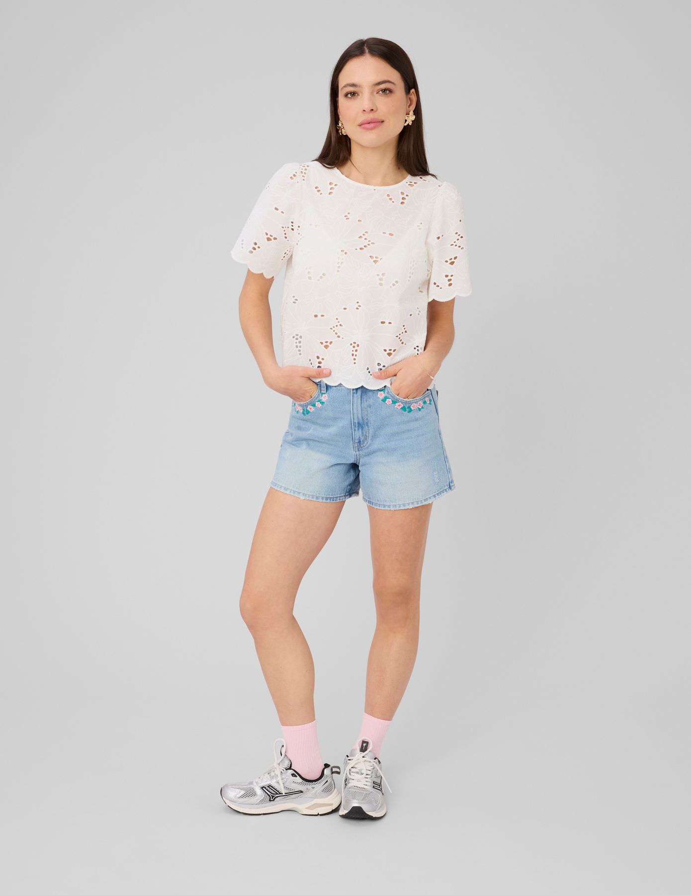 Blouse en broderie anglaise