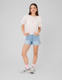 Blouse en broderie anglaise