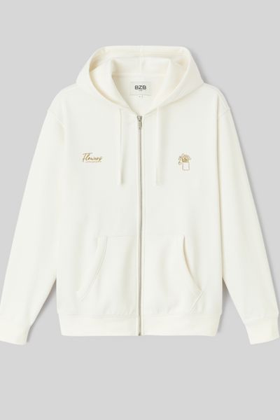 Sweat zippé animation devant/dos