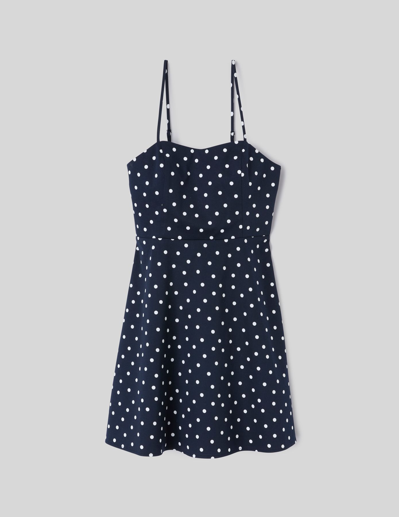 Robe &agrave; bretelles pois