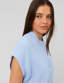 Gilet sans manches boutonné