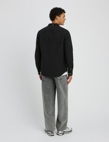 Chemise unie ajustée