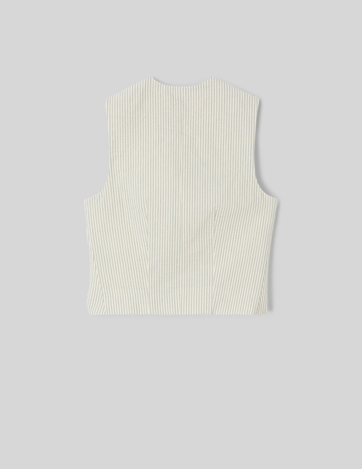 Gilet de costume rayé