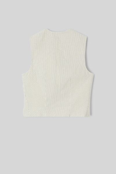 Gilet de costume rayé