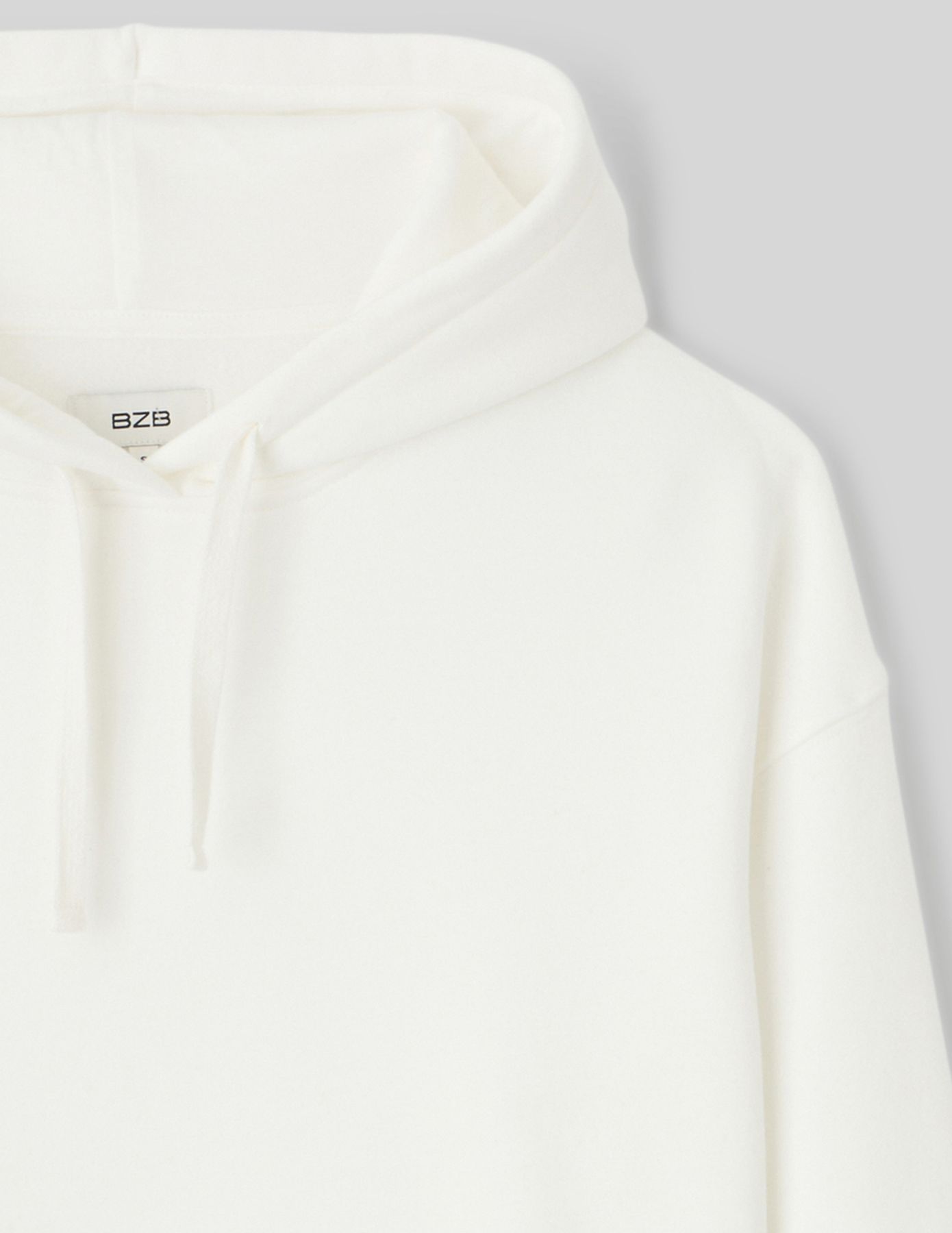 Sweat col capuche uni