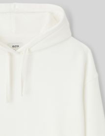 Sweat col capuche uni