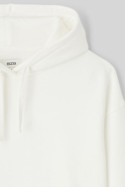 Sweat col capuche uni