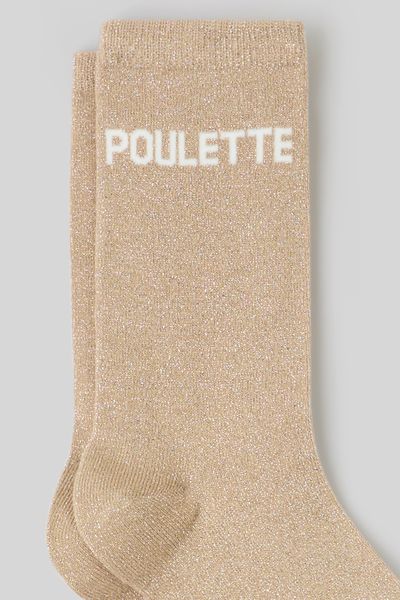 Chaussette unitaire wording lurex