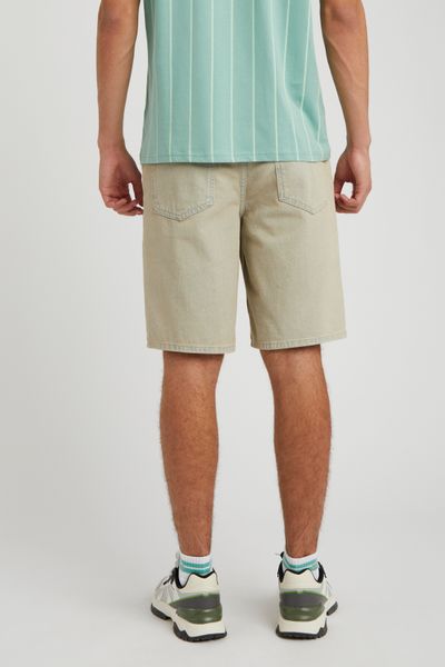 Bermuda en jean surteint