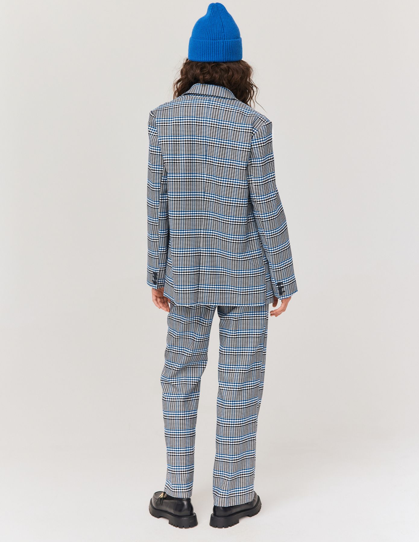 Blazer à carreaux