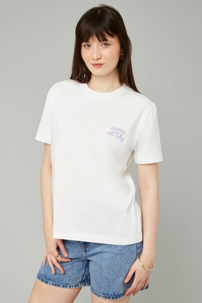 T-shirt imprim&eacute; devant/dos