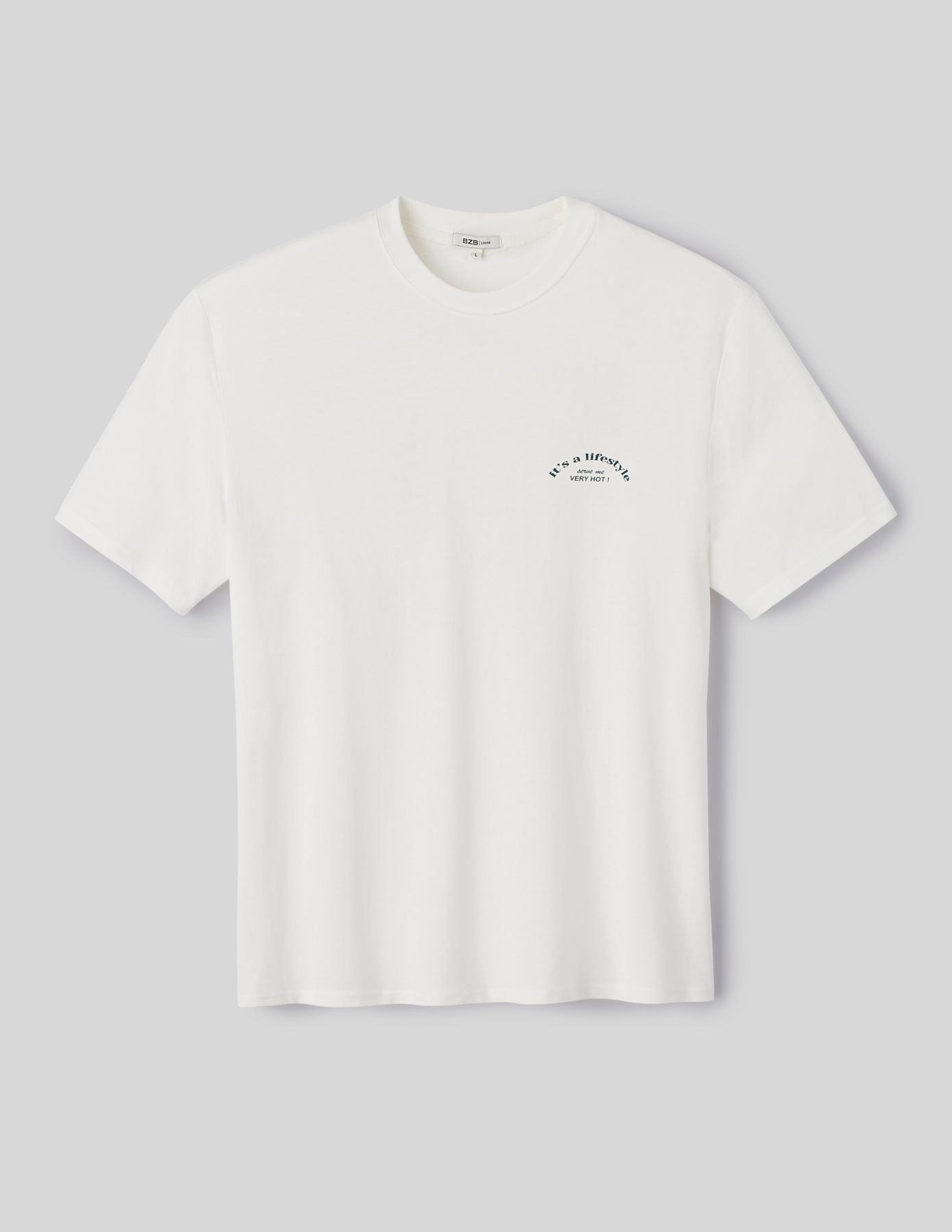 T-shirt imprim&eacute; devant dos