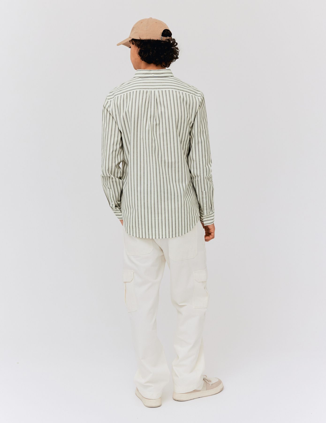Chemise rayée droite