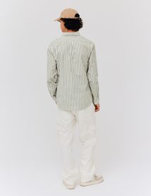 Chemise rayée droite