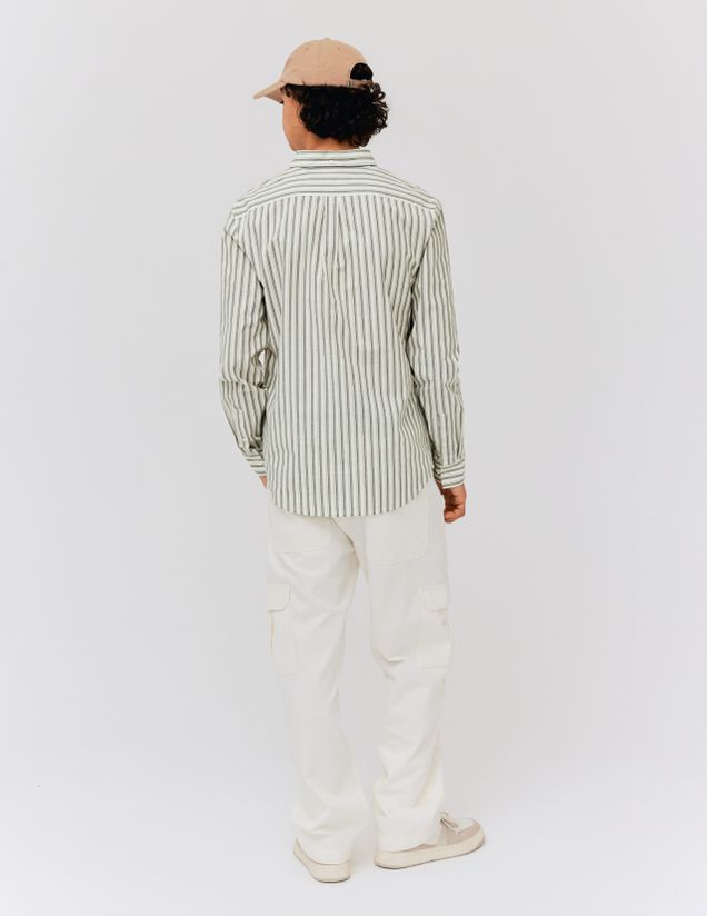 Chemise rayée droite