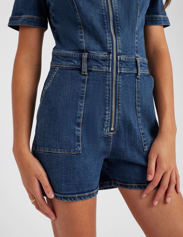 Combishort en jean