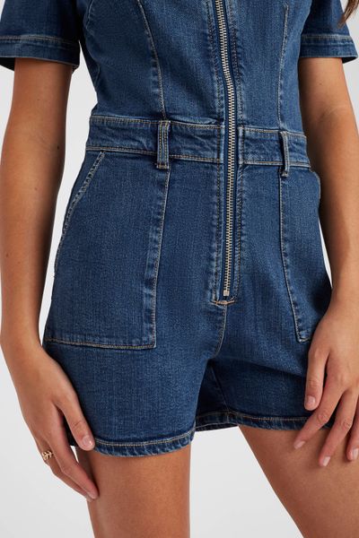 Combishort en jean