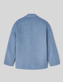 Manteau court en laine