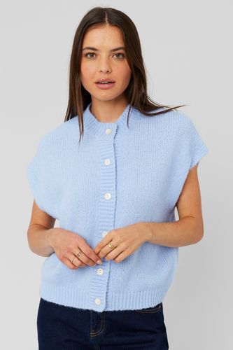 Gilet sans manches boutonné