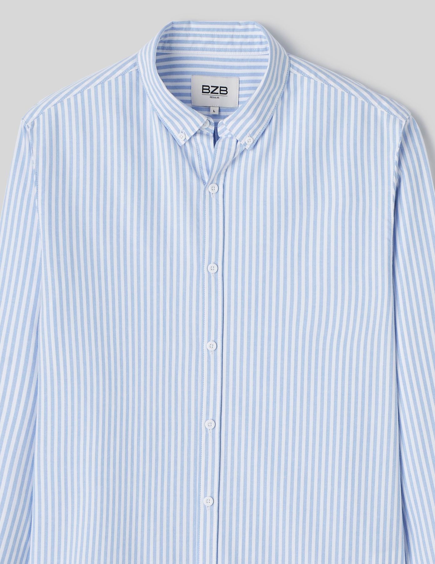 Chemise rayée droite