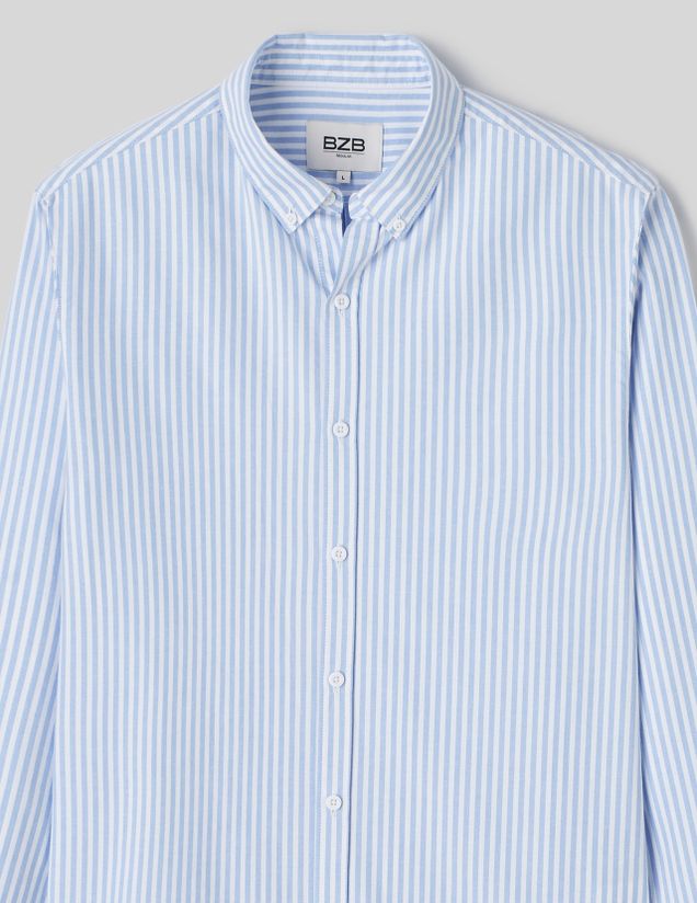 Chemise rayée droite