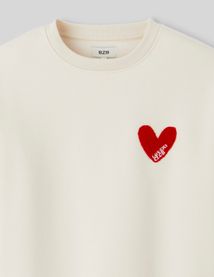 Sweat brodé patch bouclette