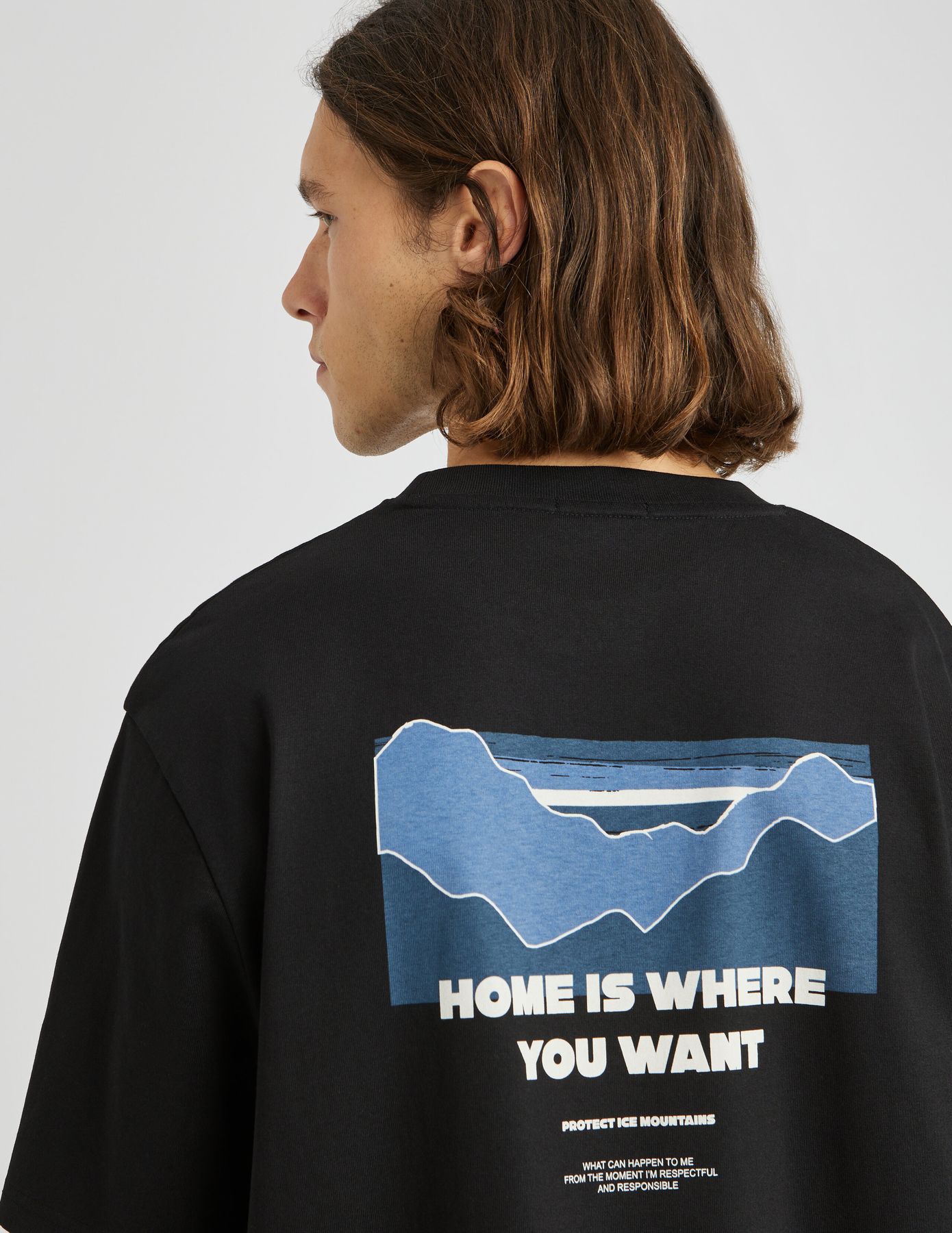 T-shirt imprim&eacute; devant dos