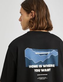 T-shirt imprim&eacute; devant dos