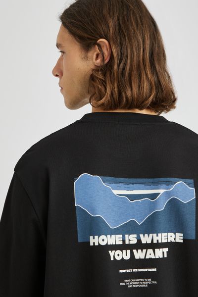 T-shirt imprim&eacute; devant dos