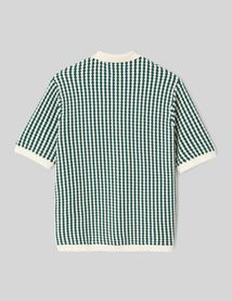 Chemise manches courtes rayée tricot