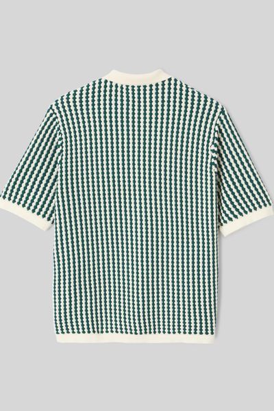 Chemise manches courtes rayée tricot