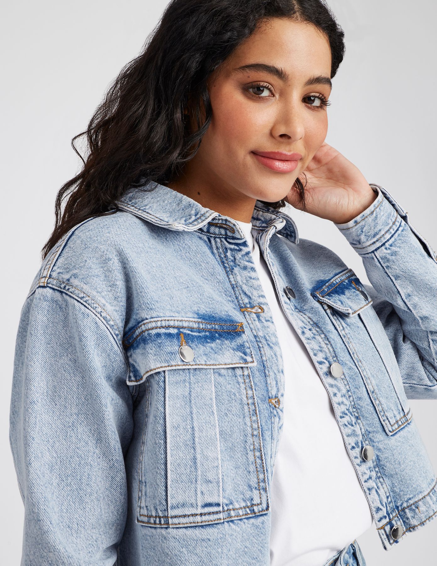 Veste en jean courte