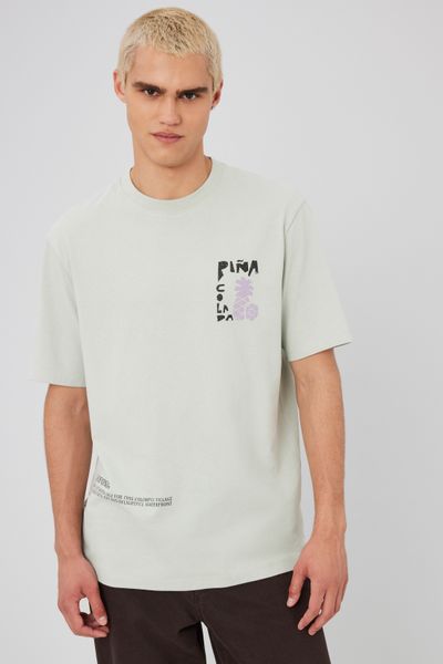 T-shirt imprimé matière texturé