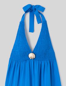 Robe longue d&eacute;tail bijoux