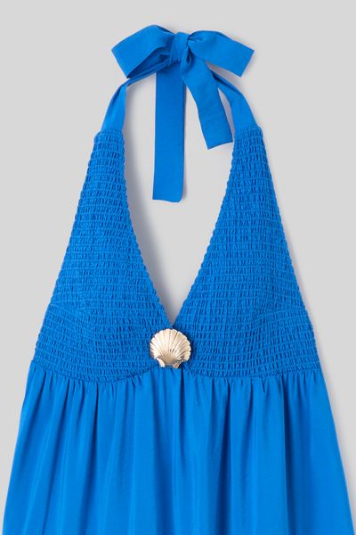 Robe longue d&eacute;tail bijoux