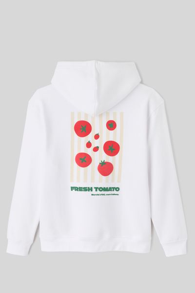 Sweat à capuche imprimé devant dos