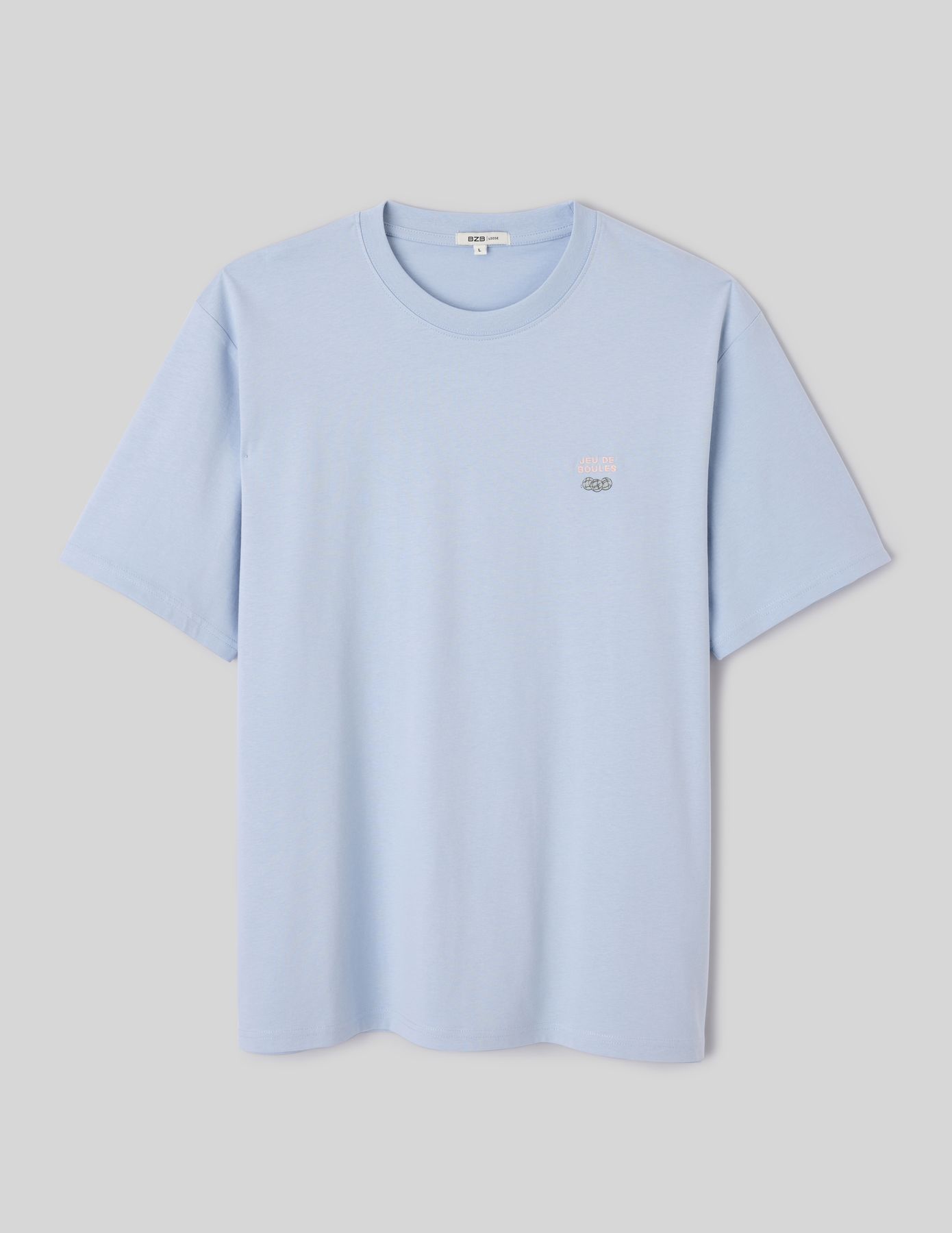 T-shirt broderie poitrine