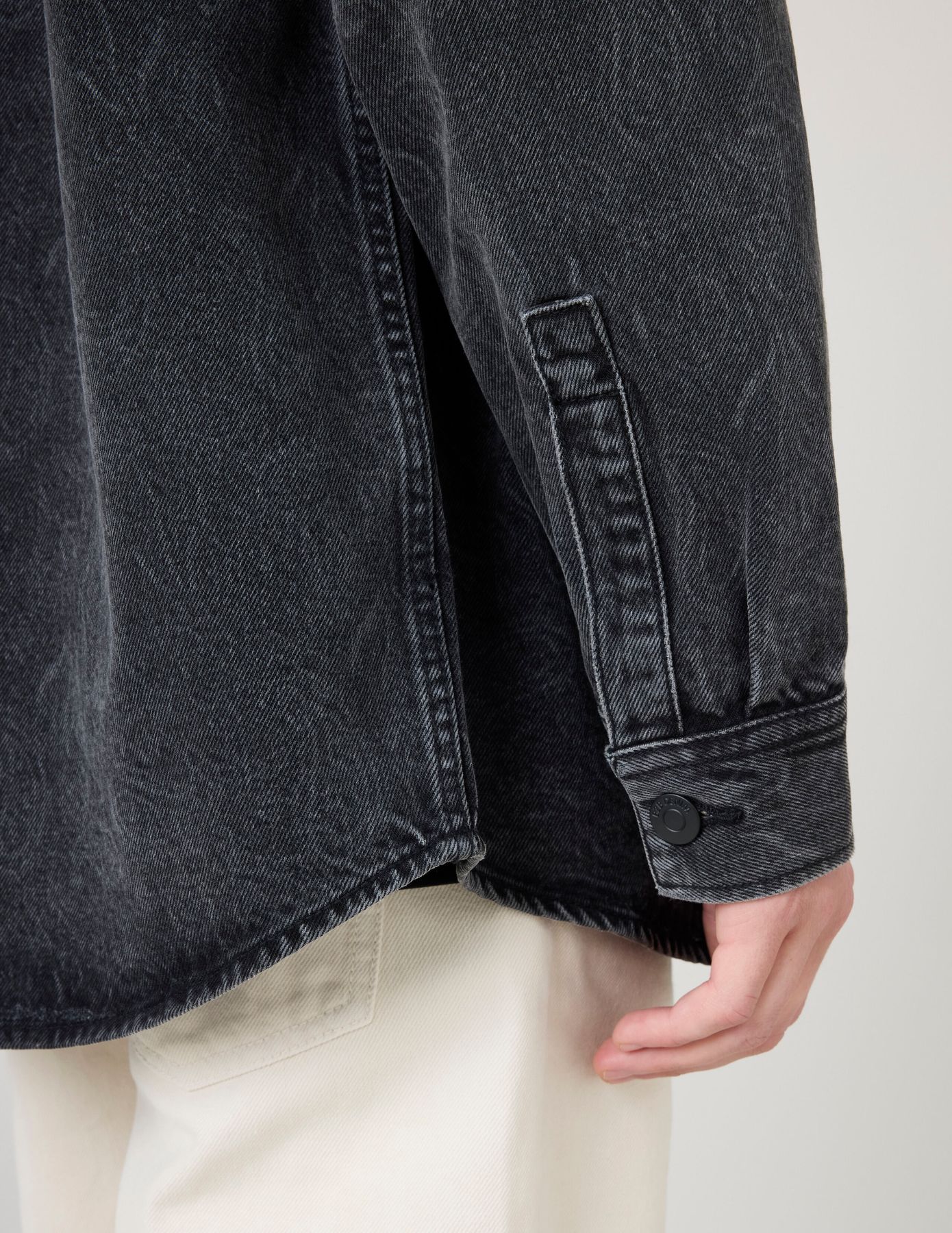 Surchemise en jean imprimée