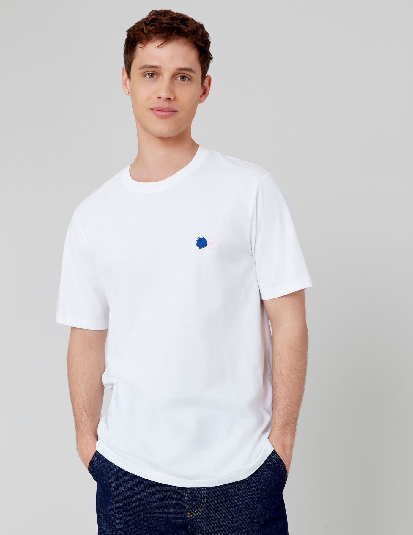 T-shirt brodé à message