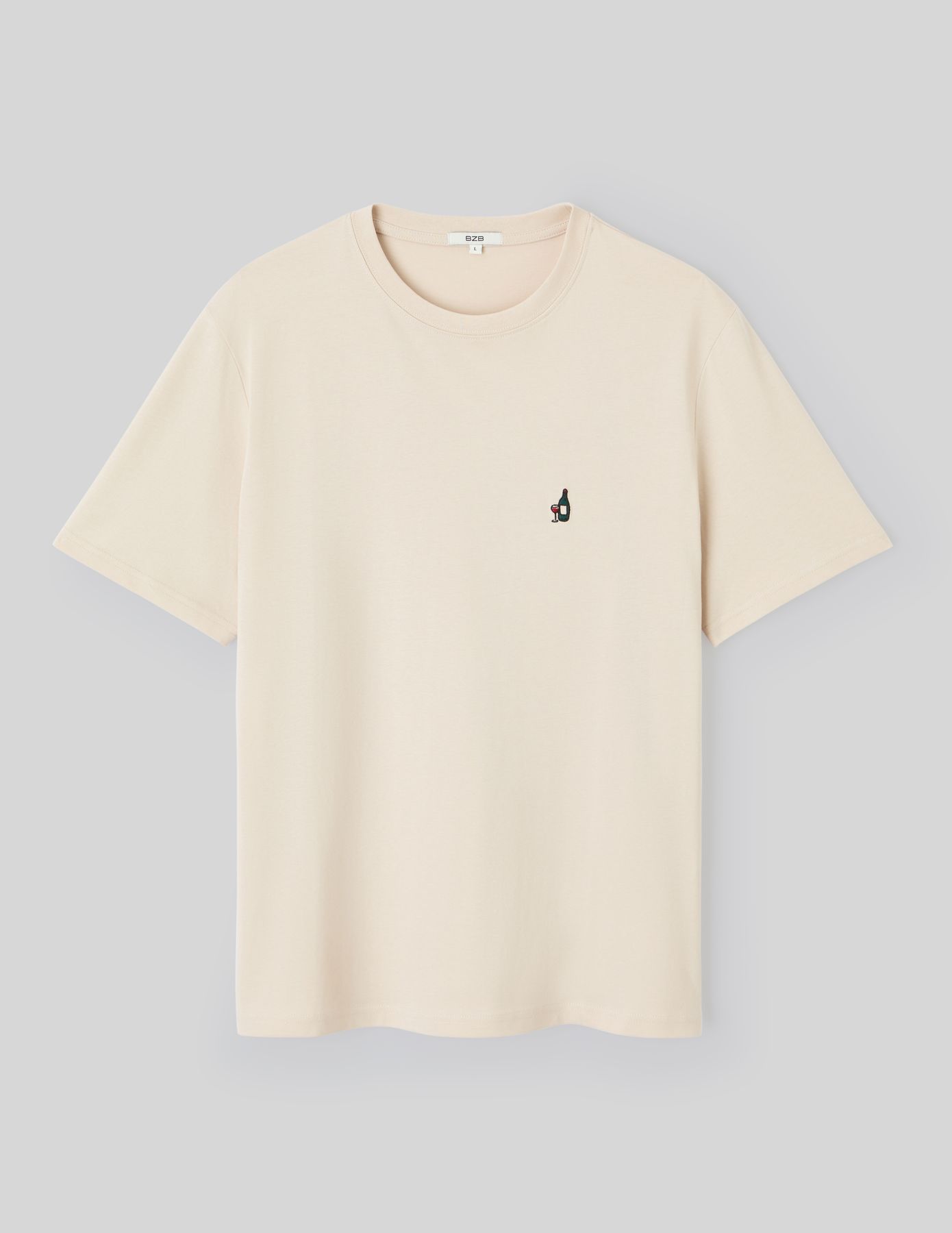 T-shirt broderie poitrine