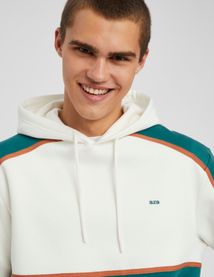 Sweat à capuche colorblock