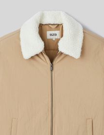Veste zippée col sherpa