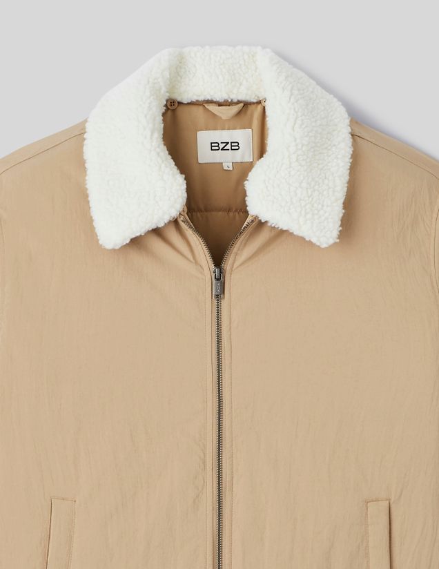 Veste zippée col sherpa